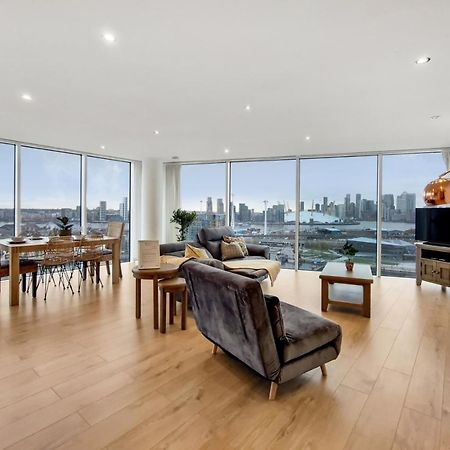 לונדון Deluxe Two Bed Apartment With River & City View מראה חיצוני תמונה