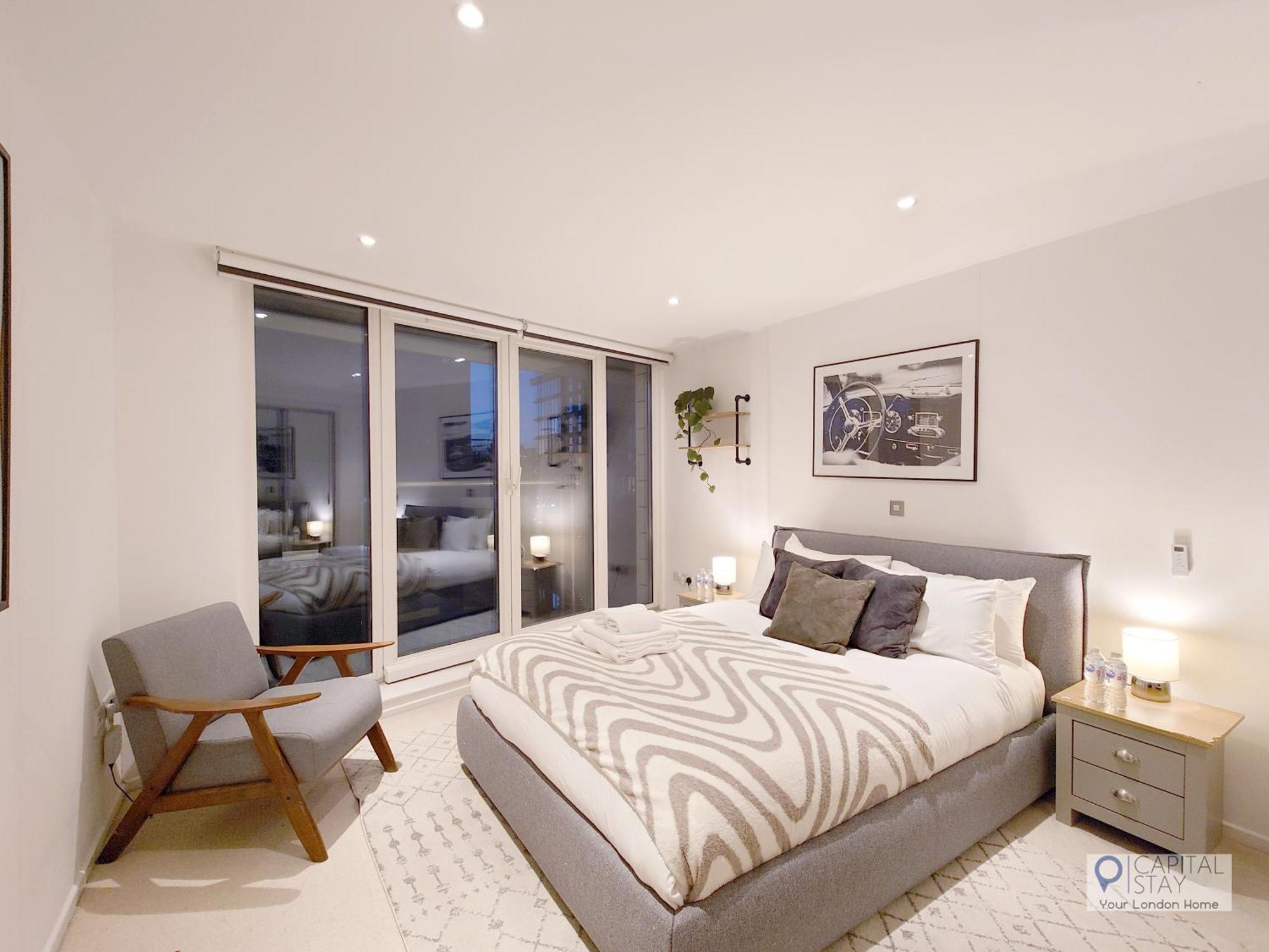 לונדון Deluxe Two Bed Apartment With River & City View מראה חיצוני תמונה