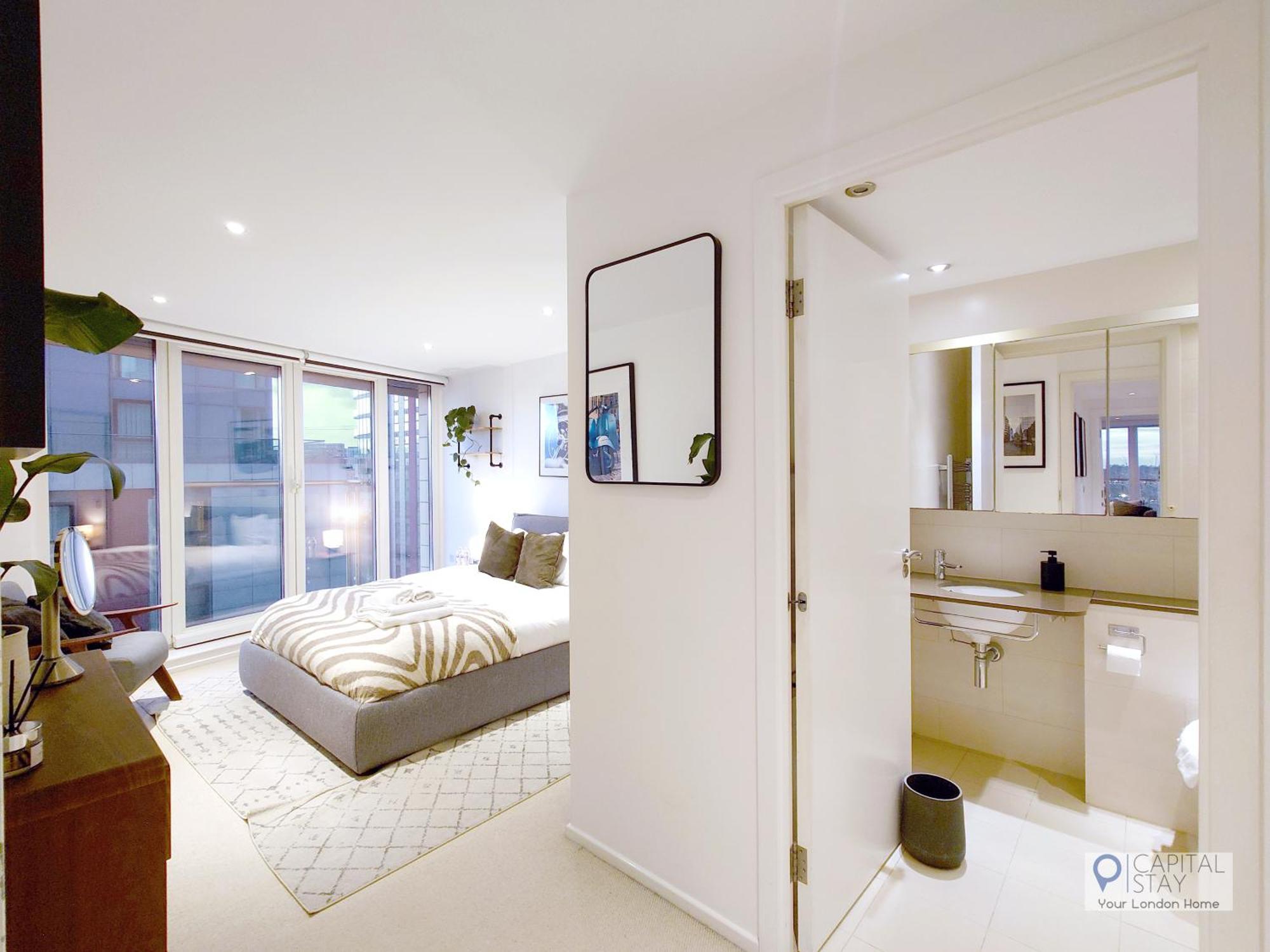 לונדון Deluxe Two Bed Apartment With River & City View מראה חיצוני תמונה