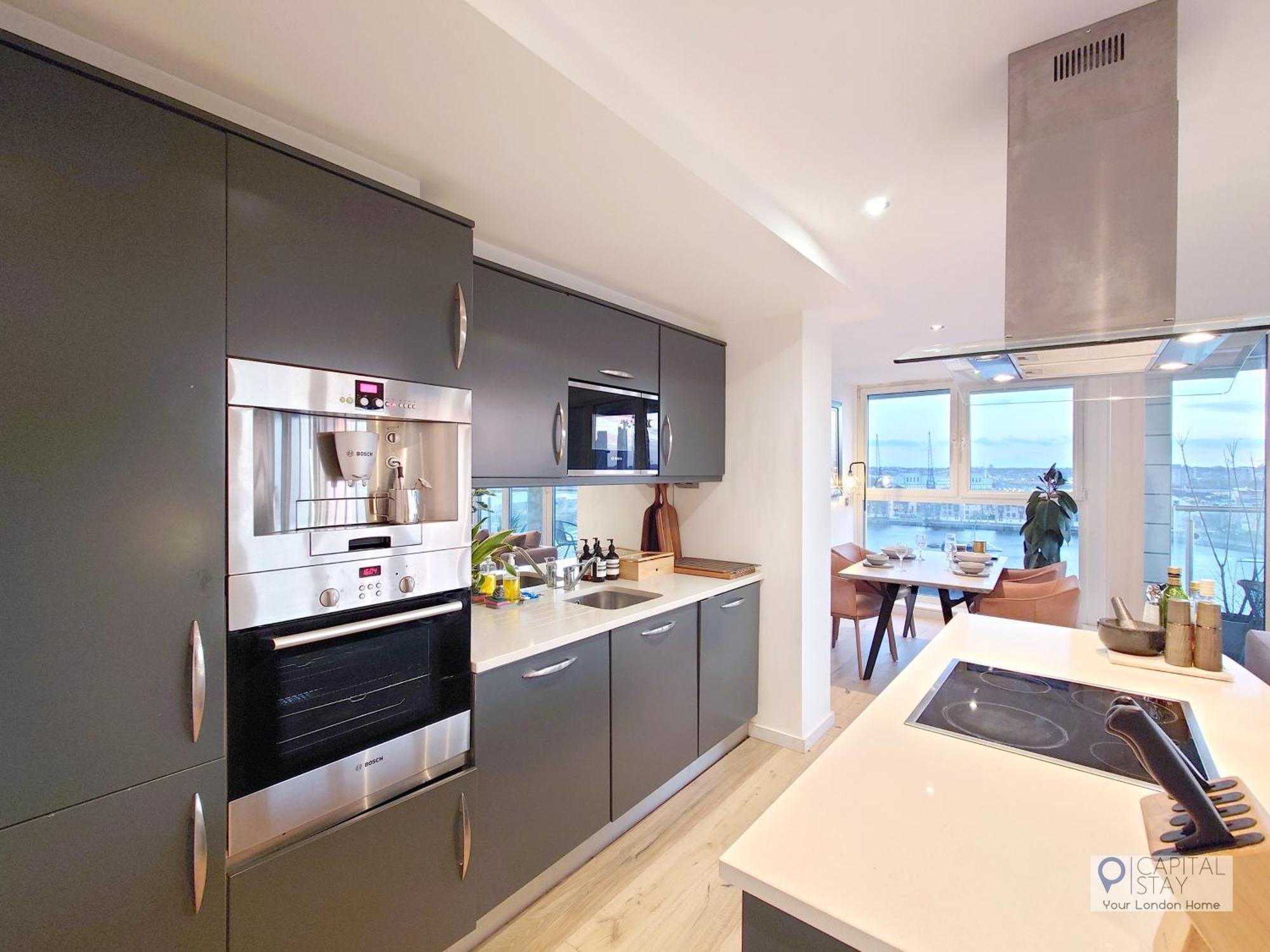 לונדון Deluxe Two Bed Apartment With River & City View מראה חיצוני תמונה